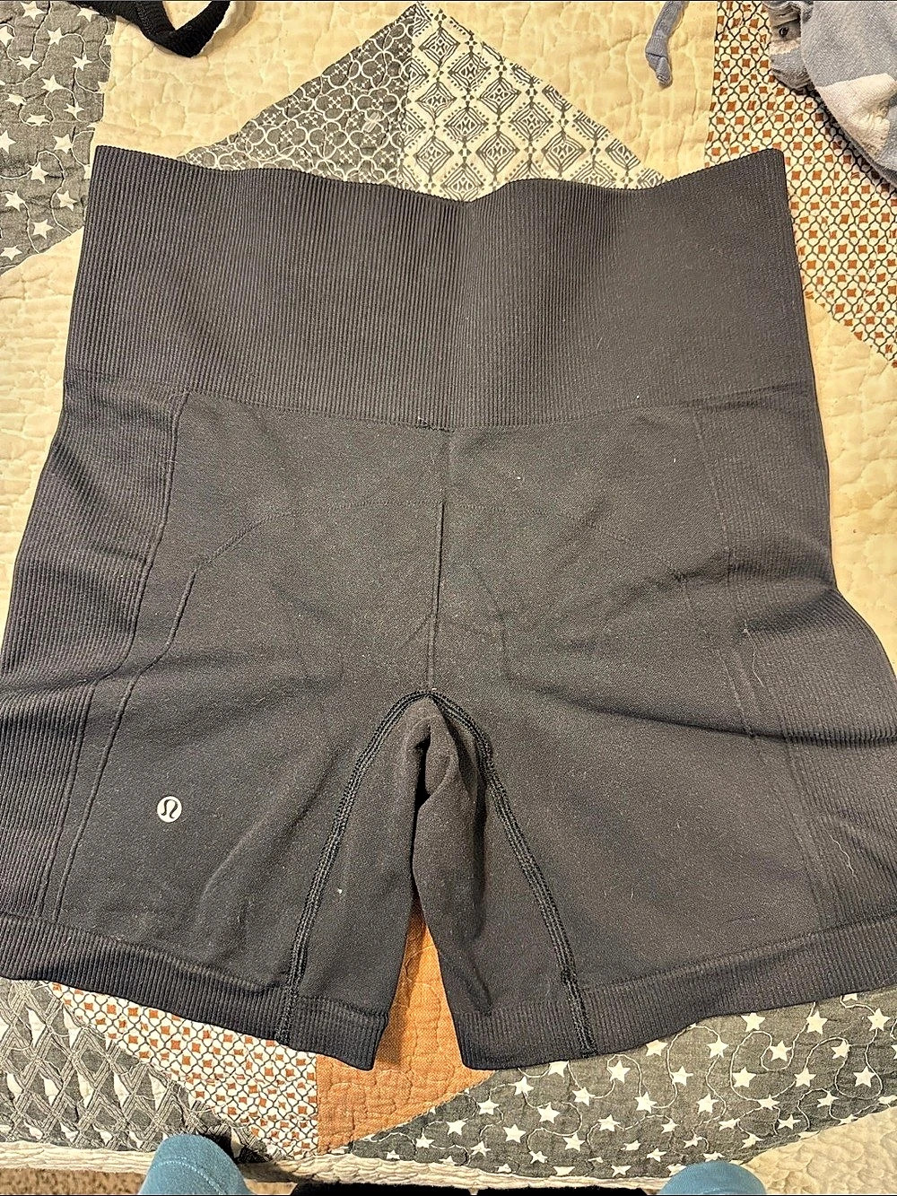 Lululemon Align High-Rise Ribbed Short 6" grey Bike Shorts